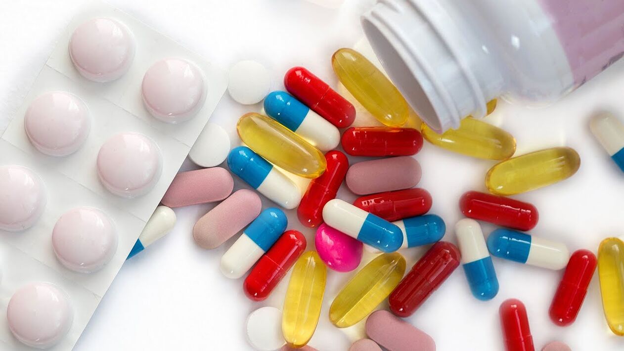 Vitamins in capsules for potency